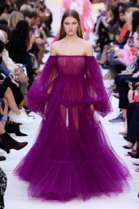 Model on the catwalk