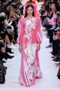 Model on the catwalk
