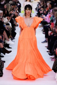 Model on the catwalk