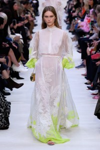 Model on the catwalk
