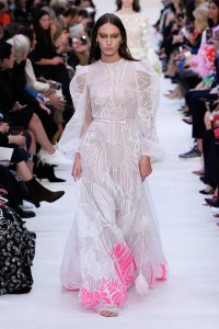 Model on the catwalk