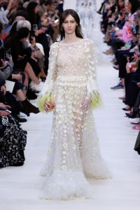 Model on the catwalk