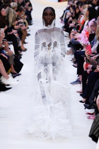 Model on the catwalk