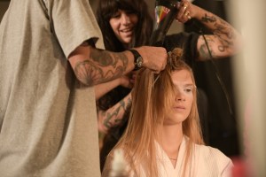 Backstage at Vera Wang RTW Spring 2020