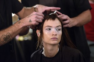 Backstage at Vera Wang RTW Spring 2020