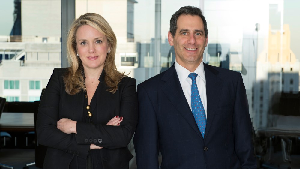 PJ Solomon’s Cathy Leonhardt and David Shiffman.