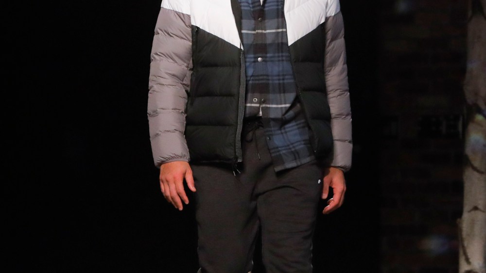 Alex Rodriguez on the runway for Dick's Sporting Goods.