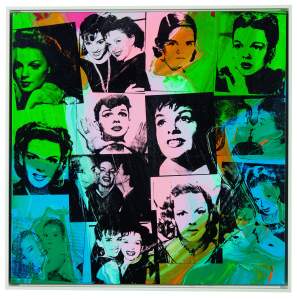 Andy Warhol, Judy Garland and Liza Minnelli at the Victoria Beckham flagship store