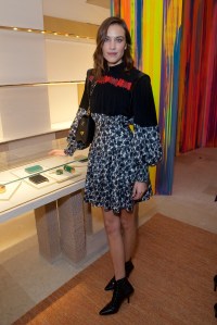 Alexa Chung at the Louis Vuitton New Bond Street opening