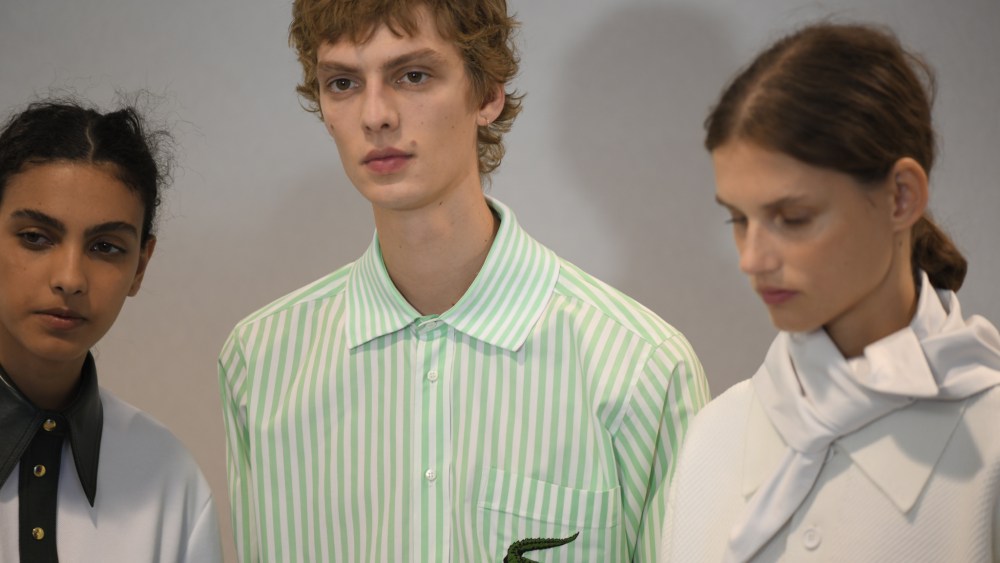 Backstage at Lacoste RTW Spring 2020