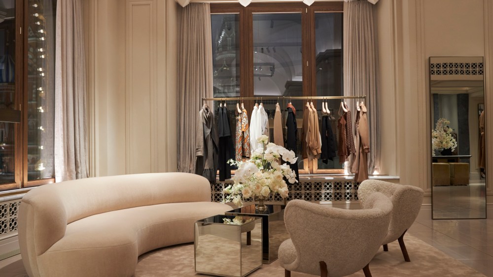 Inside Burberry's store in Gum, Moscow