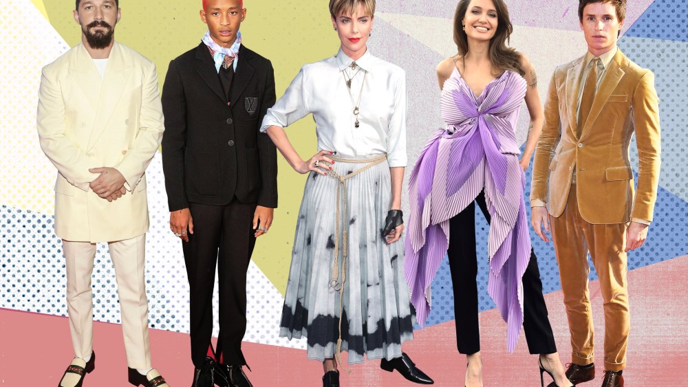 Shia LaBeouf, Jaden Smith, Charlize Theron, Angelina Jolie, and Eddie Redmayne