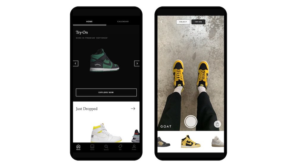 Goat AR app allows consumer to try on rare and exclusive sneakers