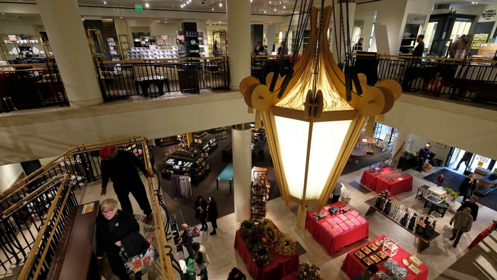 People shop during a liquidation sale at the Gump's store, in San Francisco. San Francisco's oldest department store, Gump's, is closing its doors after 157 years in business. Shoppers rummaged through the iconic store's remains Thursday, with all items marked down 70 percent to 90 percent off. Its final day of business is SundayHistoric Store Closing, San Francisco, USA - 20 Dec 2018