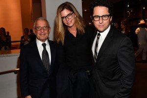 Rob Meyer, Katie McGrath and J.J. Abrams
