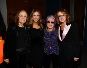 Gloria Steinem, Rita Wilson Judy Chicago, and Ayn Grinstein