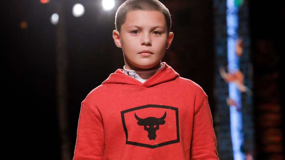 Javon Walton on the runway for Dick's Sporting Goods.