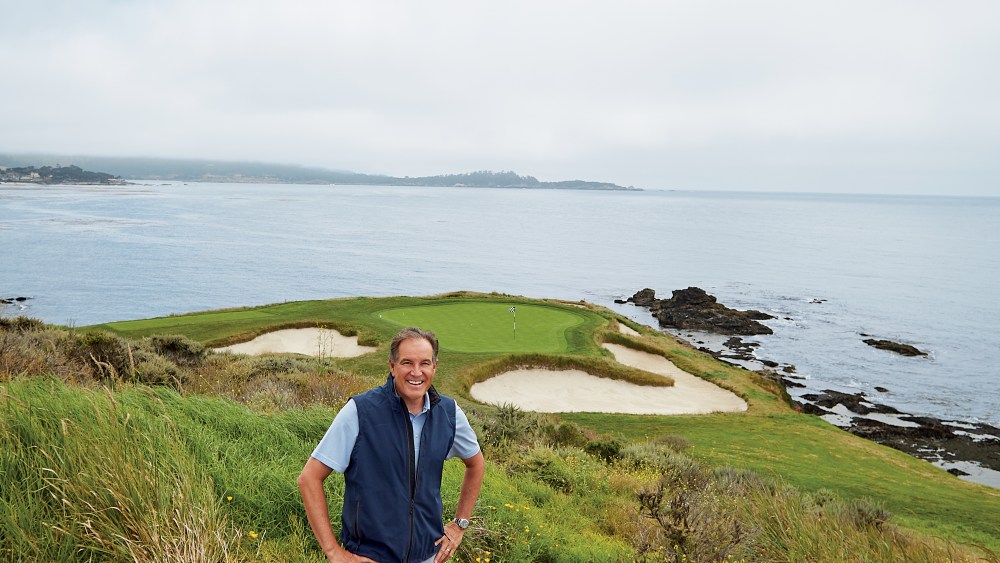 Jim Nantz at Pebble Beach.