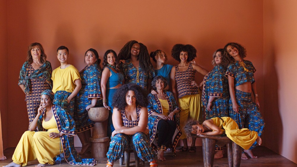 Some looks from We Wild, with Justina Blakeney, center.