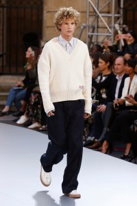 Model on the catwalk
