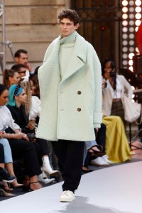 Model on the catwalk