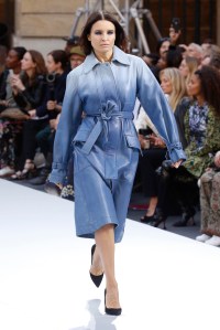 Model on the catwalk