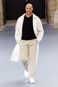 Model on the catwalk