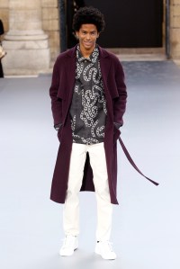 Model on the catwalk