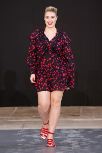 Iskra Lawrence on the catwalk