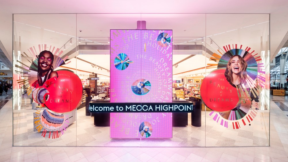 The new Mecca store at the Highpoint shopping centre outside Melbourne, which opened on Friday.