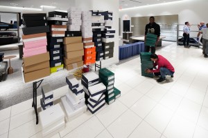 Merchandise began flowing into the store this week.