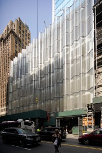 NordstromÕs undulating glass facade on 57th Street.