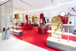 Christian Louboutin footwear upstairs at Nordstrom 57th Street.