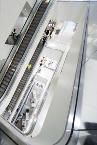 The verticality of the Nordstrom 57th Street flagship.