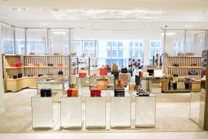 Handbags on display at Nordstrom 57th Street.