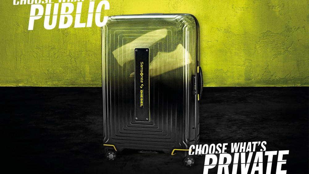 The Samsonite x Diesel collection's ad campaign.