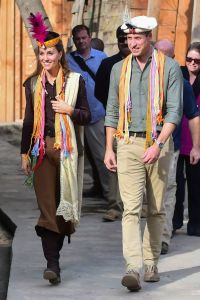 Prince William and Catherine Duchess of Cambridge visit a settlement of the Kalash people, to learn more about their culture and unique heritage, on October 16, 2019 in Chitral, Pakistan.
Prince William and Catherine Duchess of Cambridge visit to Pakistan - 16 Oct 2019