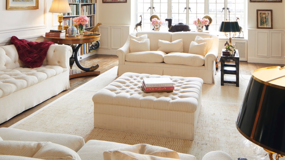 Select items from Lee Radziwill's living room will be auctioned October 17 at Christie's.