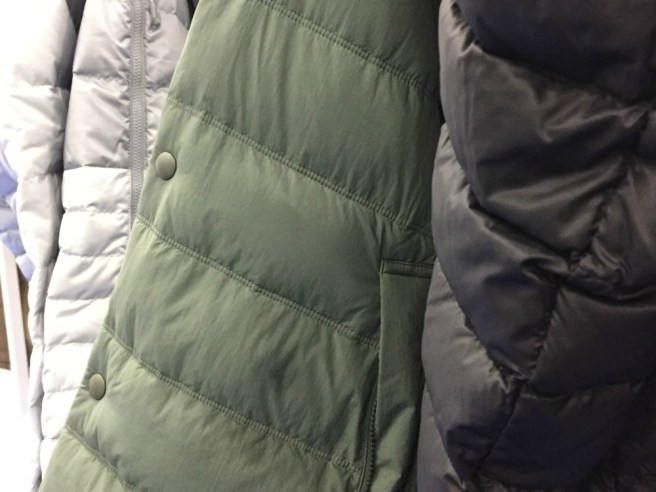 ReDown recycled down jackets. The Functional Fabric Fair brought together key players in the materials space, as well as newcomers looking to shake up the industry.