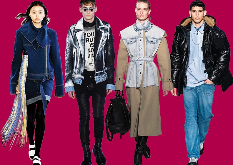 From embellishments to bursts of color, here’s a look at the top 10 denim runway trends to know for fall.