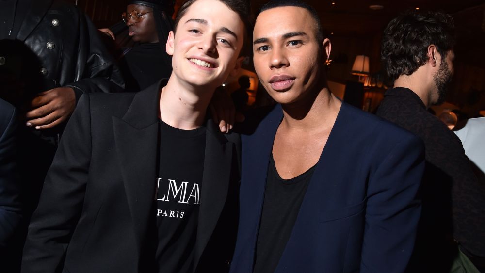 Noah Schnapp and Olivier Rousteing