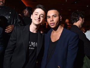 Noah Schnapp and Olivier Rousteing