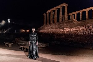 Mary Katrantzouwomenswear, summer 2020show 2Athens, Sounion, Temple of Poseidon