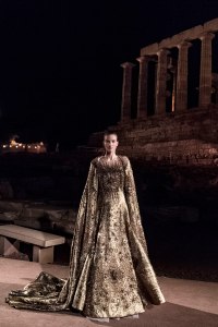 Mary Katrantzouwomenswear, summer 2020show 2Athens, Sounion, Temple of Poseidon