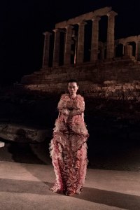 Mary Katrantzouwomenswear, summer 2020show 2Athens, Sounion, Temple of Poseidon