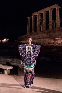 Mary Katrantzouwomenswear, summer 2020show 2Athens, Sounion, Temple of Poseidon