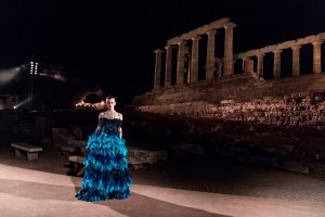Mary Katrantzouwomenswear, summer 2020show 2Athens, Sounion, Temple of Poseidon