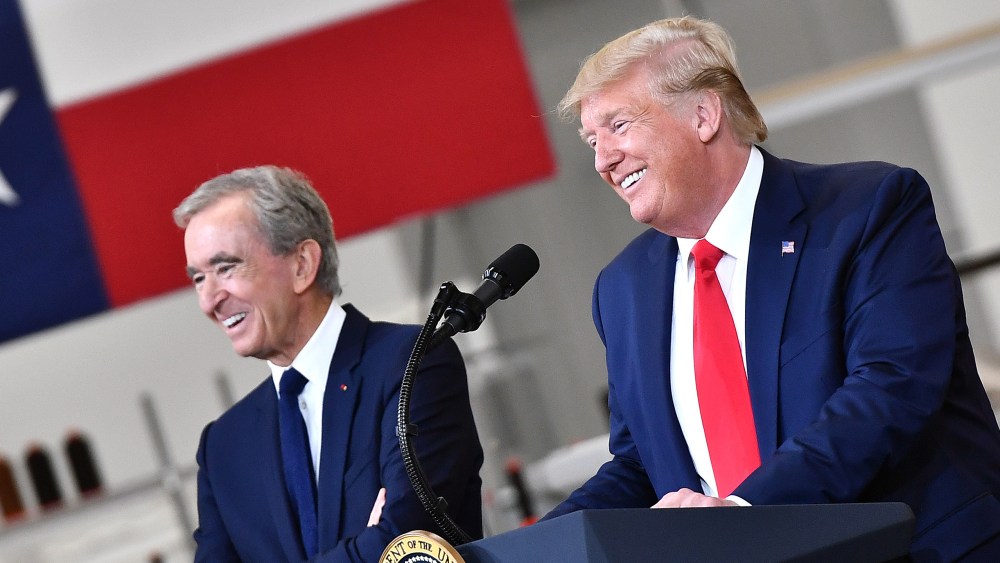 Bernard Arnault and President Donald TrumpLouis Vuitton Rochambeau Ranch Opening, Johnson County, Texas, US - 17 Oct 2019