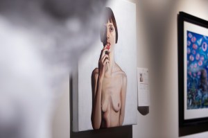 Atmosphere at the Take Home A Nude Auction at the New York Academy of Art.
