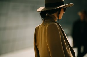 A street style look from Seoul Fashion Week Spring 2020.